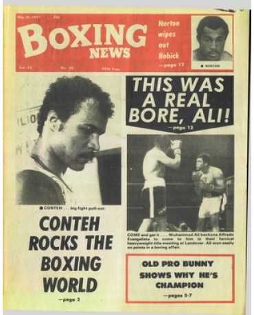 Boxing News magazine 20.5.1977 Download pdf